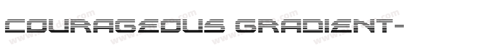 Courageous Gradient字体转换